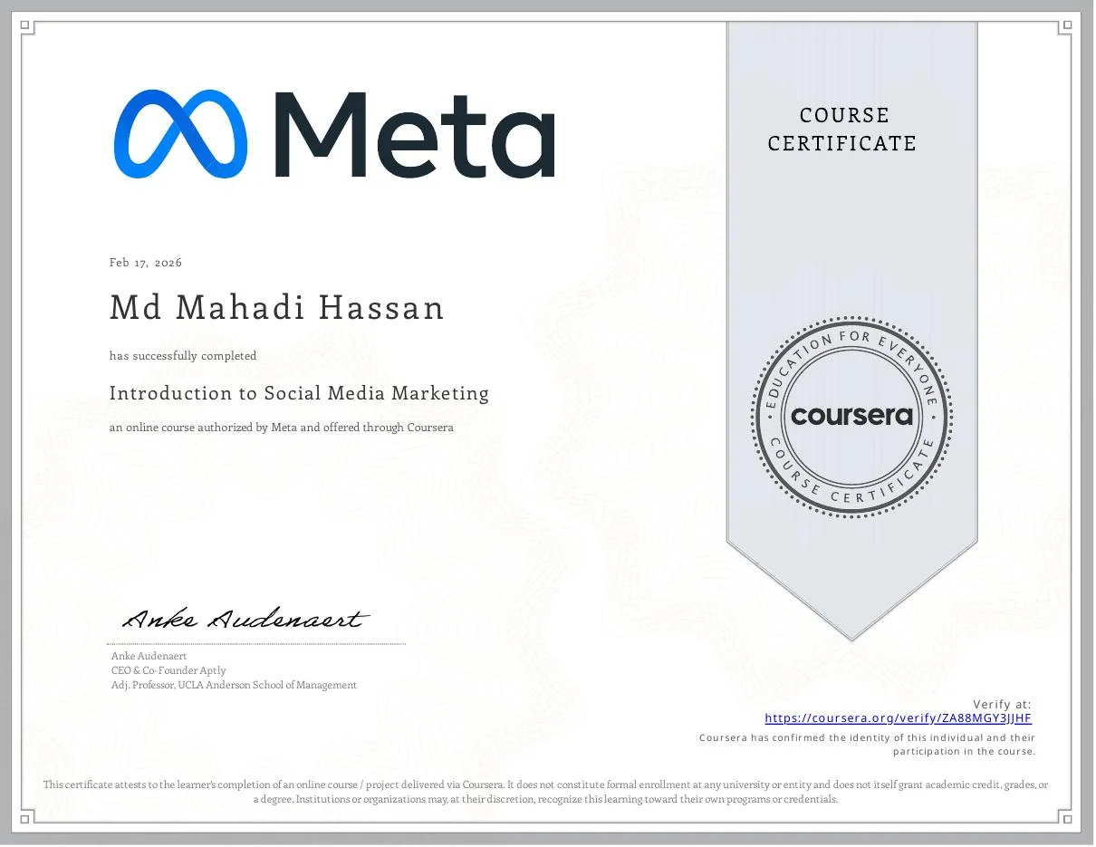 Introduction to Social Media Marketing — Meta · Coursera